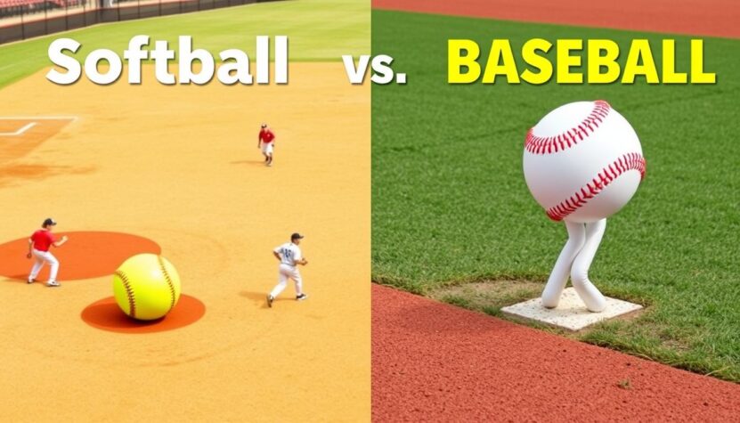 softball and baseball differences